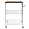 Shelving.com 3-Tier Chrome Wire Shelving Cart, Standard Duty - 14"d x 24"w x 36"h - 2 of 2