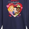 Girls' - Disney Princess - Kisses and Valentine Wishes Long Sleeve Graphic T-Shirt - 2 of 4