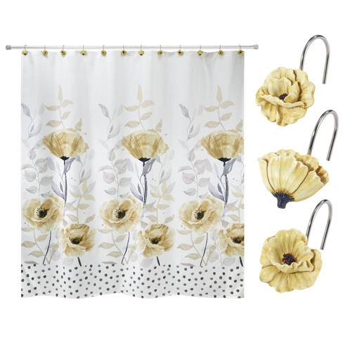 Avanti Linens Marielle Shower Curtain & Shower Hook Set : Target