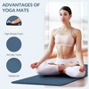 Gulches Yoga mat, 1/2 inch ultra-thick high-density practice mat with straps, suitable for all kinds of yoga practice, a variety of colors - 4 of 4