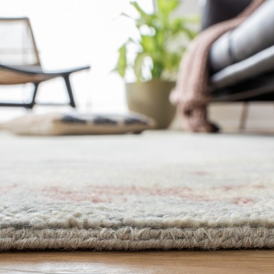 Eco-Friendly Hand-Knotted Wool Gray Area Rug - 9' x 12'