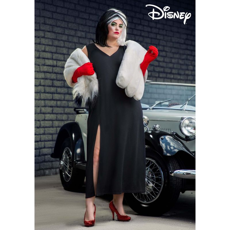 HalloweenCostumes.com 101 Dalmatians Women's Plus Size Cruella De Vil Costume., 5 of 6