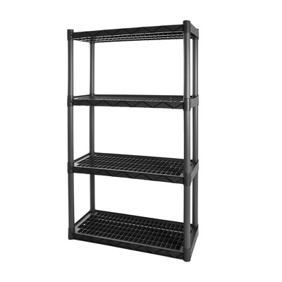 target white shelving unit