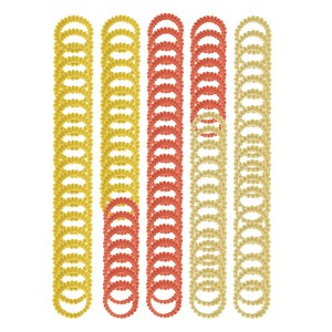 Unique Bargains Women's Fashion Elegant Lace Hair Ropes 100pcs - 1 of 3