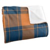 Bucknell University Campus Plaid Spirit Silky Touch Super Soft Throw Blanket 50x60 - 3 of 4