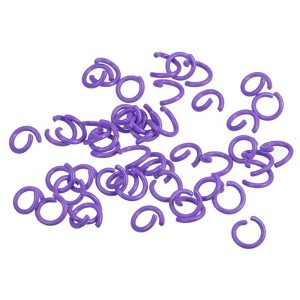 Unique Bargains Carbon Steel DIY Crafts Jewelry Making Open Connector Jump Rings 100 Pcs - 1 of 4