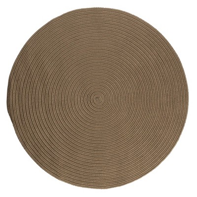 Colonial Mills Barataria Braided Rug, Cashew 5x5, Round Shape