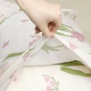 Unique Bargains 100% Cotton Floral Pillowcase with Envelope Closure for Hair and Skin Set of 2 - 2 of 4