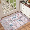 COZONY Washable Floral Vintage Rug with Non-Slip Backing - 3 of 4