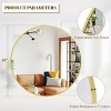 HOMLUX 24"/30" Round Decorative Mirror Wall Mount Vanity Mirror Bathroom Entryway - 3 of 4