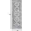 Vintage Area Rug Small Entryway Rug Indoor Non-Slip Doormat Washable Stain Resistant Floor Carpet Boho Accent Rug - 2 of 4