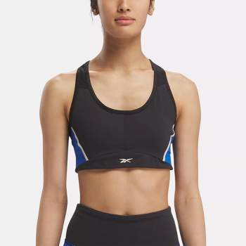 Allegra K Women's Medium Impact Workout Wireless Padded Deep V Neck Fitness Sports  Bras Black Small : Target