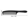 Unique Bargains Hair Comb Classic Styling Compact Comb Detangling Comb for Hair Styling 19cm Plastic Black - 3 of 4