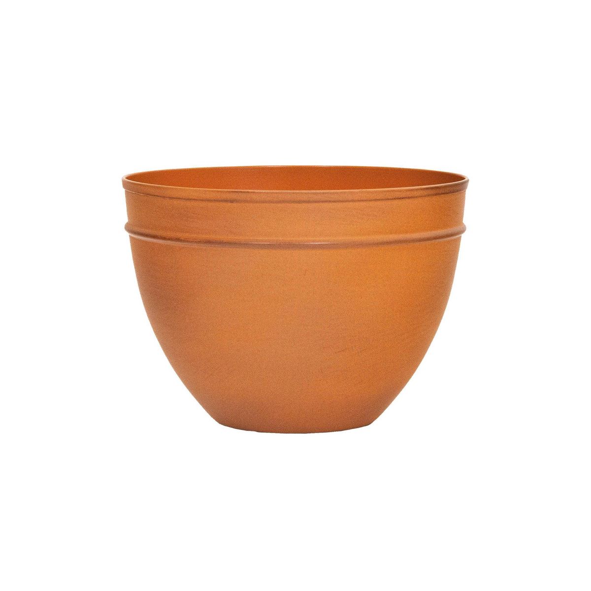 ACHLA Designs Steel Outdoor Planter Pot Carrot Orange 8"x8"x5.75": Galvanized Round Contemporary Freestanding