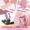 Joyfy Pink Baby Balance Bike with LED Light and Music for Boys Girls Aged 1 2 3, 4 Wheels Baby First Bike Adjustable Baby Walker Bike Gift for Kids - 4 of 4