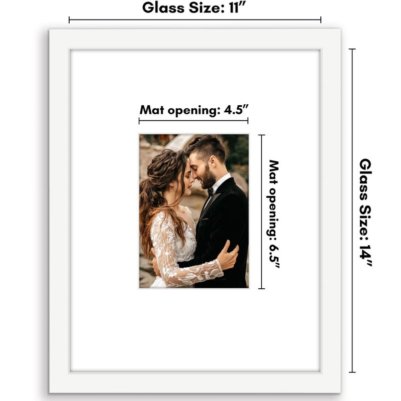 Americanflat 11x14 Picture Frame for Weddings Baby Showers and More, 2 of 8