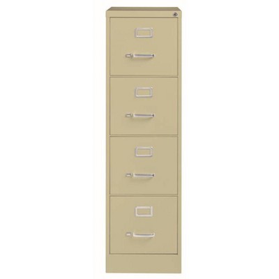 Hirsh 4 Drawer File Cabinet 22" - Putty