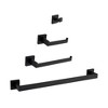 Complete 4-Piece Bathroom Accessory Set: Maximizing Convenience with a Chic and Sophisticated Aesthetic Upgrade for Your Washroom. - 2 of 4