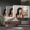 HBEZON Medicine Cabinet with Mirrors and Lights, Wall Mount LED Bathroom Cabinet, Defogger, Dimmable, Clock, Temp, Aluminum, Silver - 4 of 4