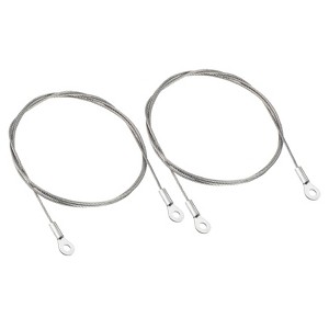 Unique Bargains Stainless Steel Light Outdoor Travel Luggage Safety Locking Cables 0.16" ID Eyelets - 1 of 4