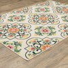 Captiv8e Designs Hilo Floral Medallions Ivory Indoor/Outdoor Rug - 2 of 4