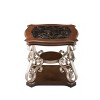 Marble Pattern Living Room Cocktail Table End table Coffee table - 2 of 4