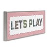 Stupell Industries Let's Play Floral Pattern Framed Giclee Art - 2 of 4
