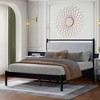 NicBex Queen Size Upholstered Bed Frame with Fluffy and Soft Headboard,Platform Bed Frame with Wood Slats Support,Noise-Free,Easy Assembly,Gray+Black - 2 of 4