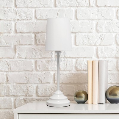 Creekwood Home 17.25" Contemporary Crystal Droplet Table Lamp