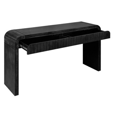 GDFStudio Meri Rustic 59'' Wood Console Table with Two Drawers