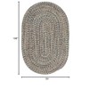Colonial Mills Carrington Tweed - Navy & Tan 6x9 - 3 of 3