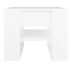 vidaXL Coffee Table White 21.9 in.x21.7 in.x17.7 in. Engineered Wood - 3 of 4