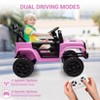 12V Kids Ride on Car with Remote Control, Electric Ride on Toy for Toddlers 4 Wheel Vehicle - 2 of 4
