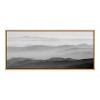Kate and Laurel Sylvie Misty Mountains BW Framed Canvas by Crystal Lynn Collins - 2 of 4