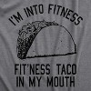 Mens Fitness Taco Funny T Shirt Humorous Gym Graphic Novelty Sarcastic Tee Guys - Crazy Dog Men's T Shirt - 2 of 4