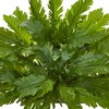 15" x 26" Artificial Fern Ledge Plant in Basket - Nearly Natural: Indoor Silk Greenery Decor - 2 of 3