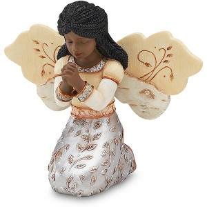 Pavilion Gift Company - EBN In Faith - 3.5" EBN Kneeling Girl Angel - Decorative Objects - 1 of 3