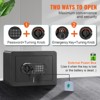 VEVOR Safe, 0.5 Cubic Feet Home Safe, Steel Security Safe with Digital Keypad and 2 Keys, Wall-Mounted Cabinet Safe Protect Cash, Gold, Jewelry - 3 of 4