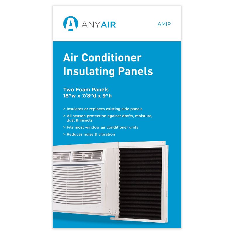 Any Air Window Air Conditioner Foam Insulating Panels, Pack of 2, 2 of 7