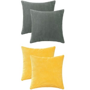 REGALWOVEN 4 Pcs Modern Sofa Home Decorative Throw Pillow Covers 18" x 18" - 1 of 4