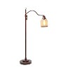 Vintage Arched Floor Lamp with Iron Mesh Shade Red - Lalia Home: UL Listed, Adjustable Height, Metal Body - 2 of 4