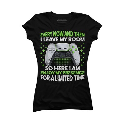 Junior's Design By Humans Enjoy My Presence Video Game Controller By T-Shirt