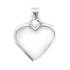 Slickblue Handcrafted Alpaca Silver Corozon Blanco Pendant - Adjustable 14-16" Chain, Natural Shell Accent - 4 of 4