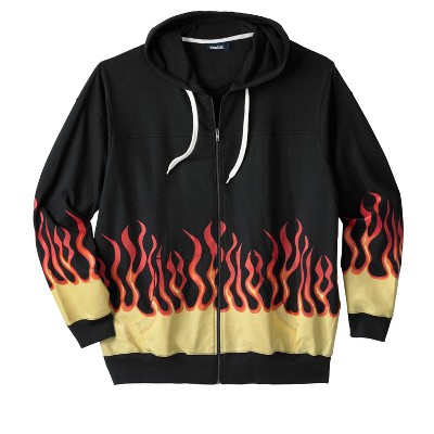 KingSize Men's Big & Tall French Terry Snow Lodge Hoodie