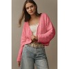 Clearlove Women’s Drop Shoulder Long Sleeve Ribbed Striped Open Cardigan Cozy and Stylish Knitwear - 2 of 2