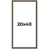 PosterPalooza | Panoramic Sculpted Silver Picture Frame - UV Acrylic, Foam Board Backing, Hanging Hardware - 2 of 4