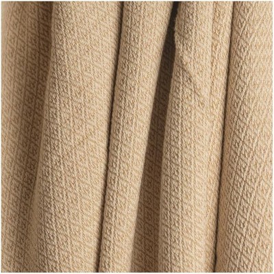 Manual Woodworks and Weavers Tan Throw Blanket – 100% Cotton Woven Dotted Diamond Blanket