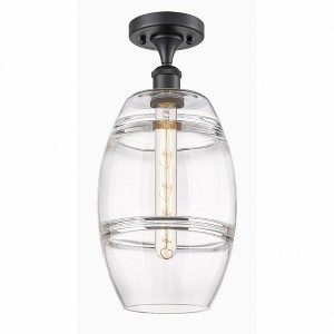 Vaz - 1 Light Semi-Flush Mount In Industrial Style-11.13 Inches Tall and 8 Inches Wide - 1 of 1