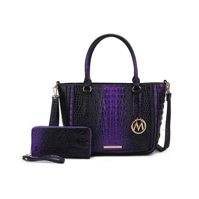 MKF Collection Aphelia Croc-Embossed Everyday Tote Women's Handbag by Mia K