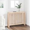 vidaXL Radiator Cover/Heater Cover Cupboard Shelf - Solid Wood/Pine Slats - 42.7"x7.5"x33.1" - Living Room/Brown Natural - 2 of 4